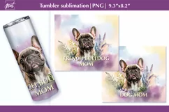Dog mom sublimation Dog tumbler wrap Mothers Day tumbler Product Image 4
