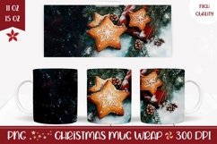 Christmas Cookies Mug Sublimation, Winter Coffee Mug Design Product Image 1
