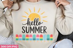 Hello Summer PNG, Vintage Summer Sublimation PNG Product Image 2