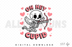Oh Hey Cupid Sublimation PNG, Valentine PNG Product Image 1