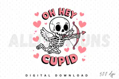 Oh Hey Cupid Sublimation PNG, Valentine PNG Product Image 1