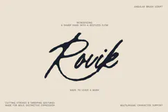 Rovik Angular Brush Script Font Product Image 1