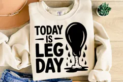 Today is Leg Day Svg | Halloween Svg | Shirt Svg Product Image 1