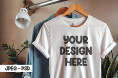 Hanging t-shirt mockup psd &amp; jpeg Product Image 1