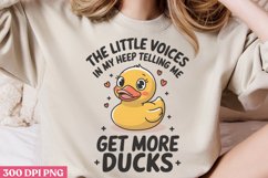 The little voices PNG, Funny Duck Sublimation PNG Product Image 2