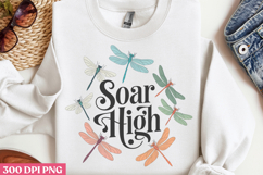 Soar high PNG, Positive Dragonfly Sublimation PNG Product Image 2