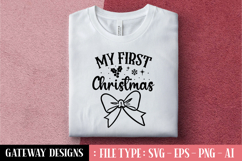 My First Christmas svg design Product Image 1