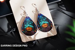 Stained Glass Halloween Earring Design Product Image 1