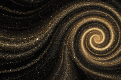 Golden Swirl Stardust Effect Background - Cosmic Sparkle Product Image 1