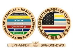 Multilayer Honoring First Responder Svg Product Image 1