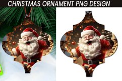 Christmas Santa Cracked Hole Arabesque Ornament Bundle Product Image 2