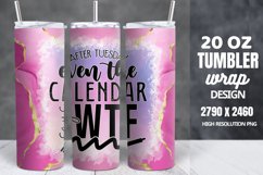 Funny Quotes 20oz Skinny Tumbler Sublimation, Sarcastic Product Image 1