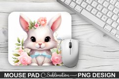 Easter Bunny Sublimation Mouse Pad PNG Design Product Image 1