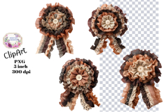 Bows, Ribbon, Lace , Clipart, Ephemera, PNG, Junk Journal Product Image 1