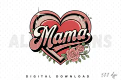 Mama Sublimation PNG, Motherhood Sublimation PNG Product Image 1