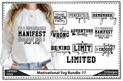 Motivational Svg Bundle, Success Quotes, Trendy saying SVG, Product Image 1