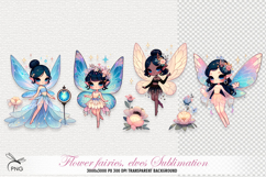 Cute flower fairies, elves Sublimation Product Image 1