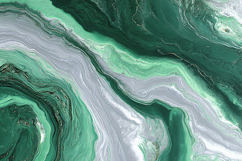 A green and white marble pattern with swirling shapes Product Image 1