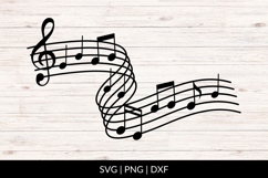 Hand Drawn Music Notes SVG Product Image 1