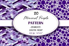 Repeating Abstract Geometrical Wavy Purple Seamless Paper Product Image 1