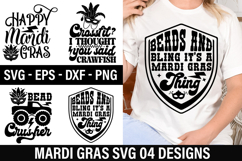 Mardi Gras SVG Design - Beads and Bling It s a Mardi Gras T Product Image 1