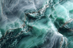 A green marble texture with white and gray veins Product Image 1