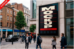 Urban Billboard Street Perspective Product Image 1