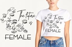 The Future Is Female SVG PNG files, Women Empowerment Quotes Product Image 1