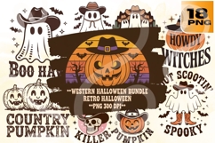 Retro Western Halloween PNG Pack Product Image 1
