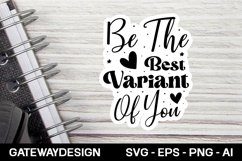 Motivational sticker svg design Product Image 1