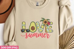 Love Summer PNG, Avocado Sublimation PNG Product Image 2