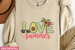 Love Summer PNG, Avocado Sublimation PNG Product Image 2