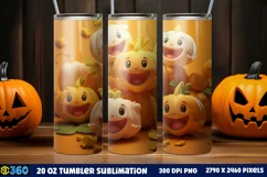 Halloween Tumbler Sublimation Wraps, Tumbler Halloween Product Image 1