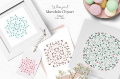 Whimsical spring mandala clipart Product Image 1