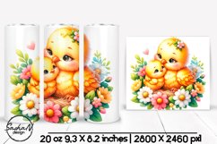 Cute birds, Mothers day sublimation tumbler Product Image 1