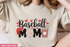 Baseball Mama PNG, Baseball Mama Sublimation PNG Product Image 2