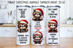 Funny christmas characters Tumbler Wraps|BUNDLE PNG. Product Image 2