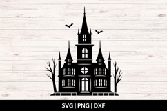 Spooky Mansion SVG, Halloween SVG Product Image 1