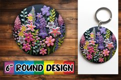 Springtime 3D Flower Embroidered Ornament Product Image 1