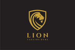 Lion Shield Logo Design Vector Illustration Product Image 1