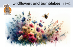 wildflowers, bumblebee Product Image 1