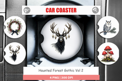 Haunted Forest Christmas Car Coaster Product Image 1