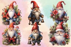 Christmas Santa Gnome Clipart Sublimation, Christmas Santa Product Image 2