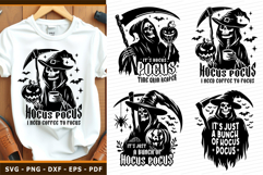 Halloween SVG, Grim Reaper SVG, Hocus Pocus Silhouette Product Image 1