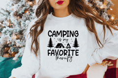 Camping SVG Designs, Camping Is My Favorite Therapy SVG Product Image 2