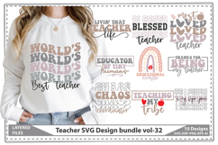 Teacher SVG Design bundle. Back to School Svg Product Image 1
