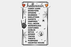 Halloween List SVG, Halloween Modern Farmhouse Sign SVG PNG Product Image 2