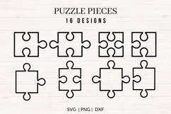 Puzzle Pieces SVG Bundle 16 Designs Product Image 1