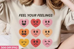 Feel Your Feelings PNG, Mental Health Sublimation PNG Product Image 2