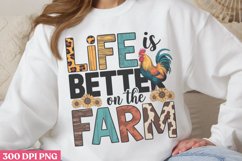 Life Is Better On The Farm PNG, Beauty Farm Sublimation PNG Product Image 2
